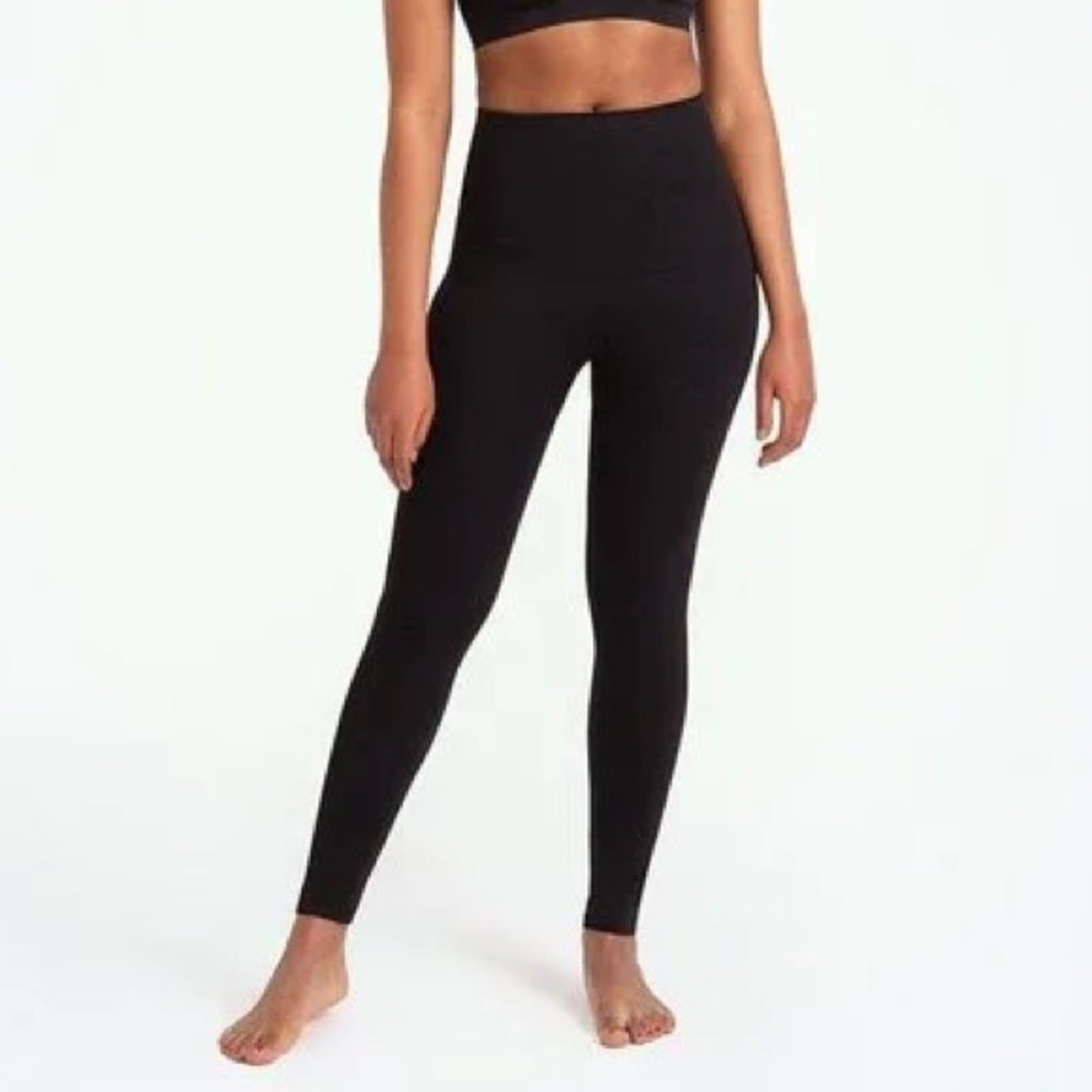 Empetua By Shapermint Shapewear High Waisted Tummy Tuck Legging In Black Xl